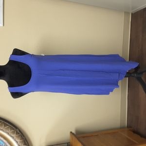 Lilla P Cobalt blue asymmetrical dress Sz M